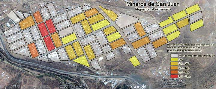 Mineros de San Juan datos de migración
